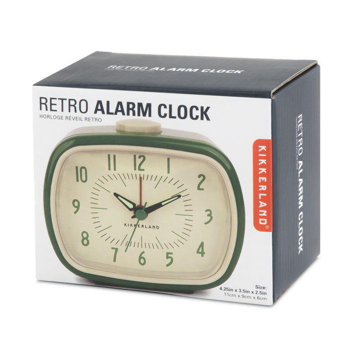 Kikkerland Retro Wekker 11 x 9 cm