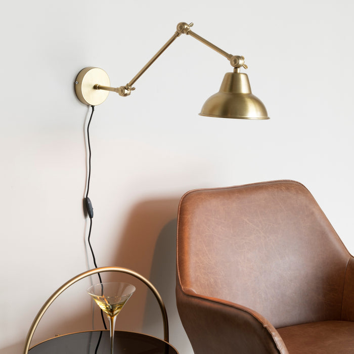 by fonQ Kyan Wandlamp - Messing