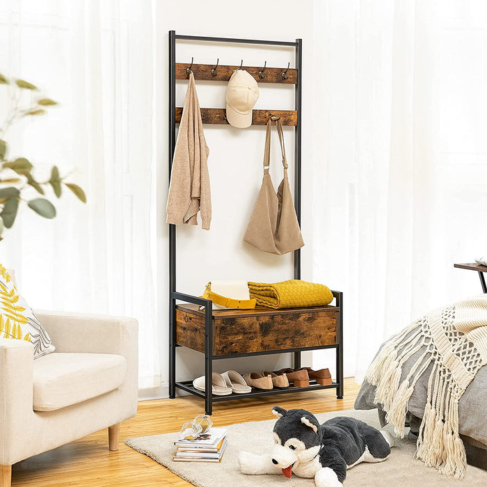 Furnilux -Garderobe - kledingstandaard - 9 haken