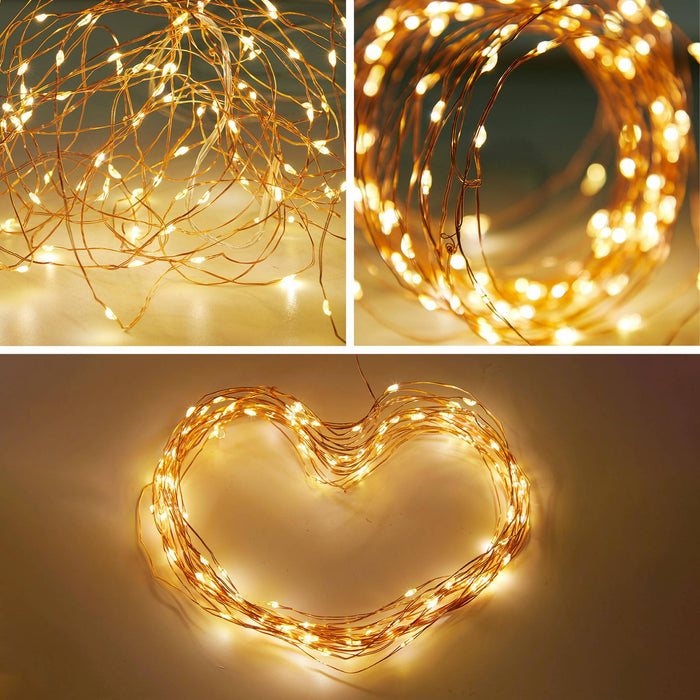 sweeek - Solar lichtslinger koperdraad, warmwit
