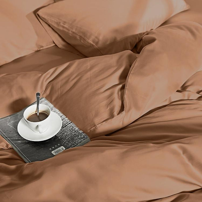 Cuddle Nature Bamboo Brons Dekbedovertrek 200 x 240 cm