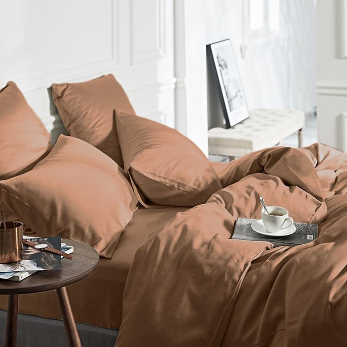 Cuddle Nature Bamboo Brons Dekbedovertrek 200 x 240 cm