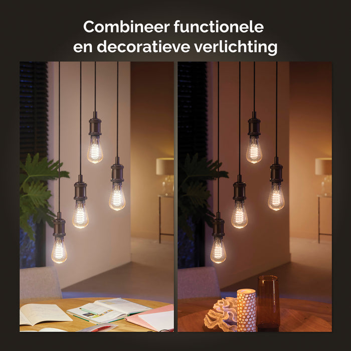 Philips Hue Filament Edisonlamp - E27 - Ø 7,2 cm