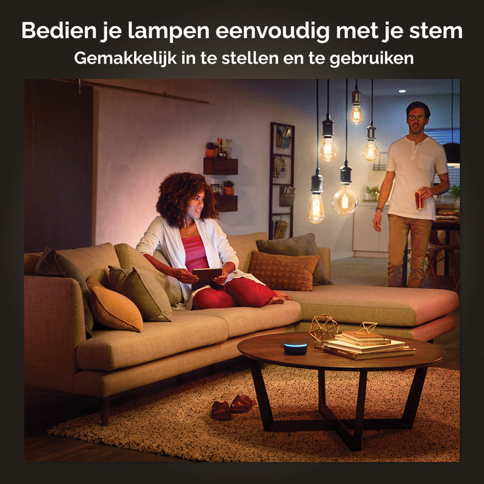 Philips Hue Filament Edisonlamp - E27 - Ø 7,2 cm