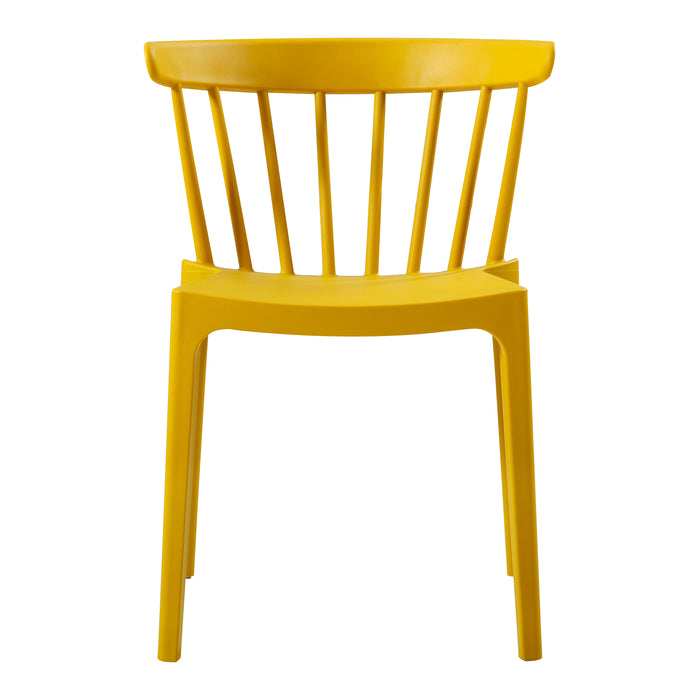 Woood Bliss Spijlenstoel - Okergeel