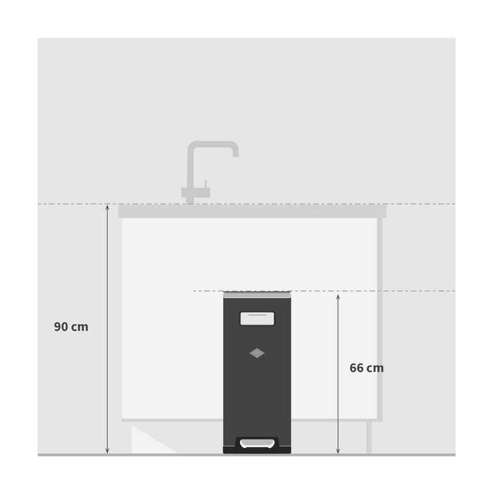 Wesco Big Double Master Duo Afvalemmer 40 Liter (2x20 Liter)