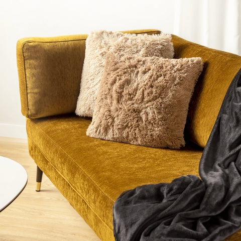 Dutch Decor sierkussen Fluffy - 45x45 cm Pumice Stone