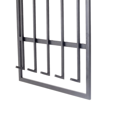 Giga Meubel - Kapstok Zwart Metaal - 10-haken - 65x10x100cm - Buddy