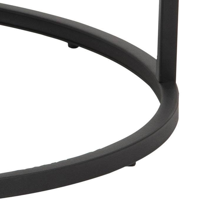 Emob - Set van 2 salontafels Spiro - zwart|grijs