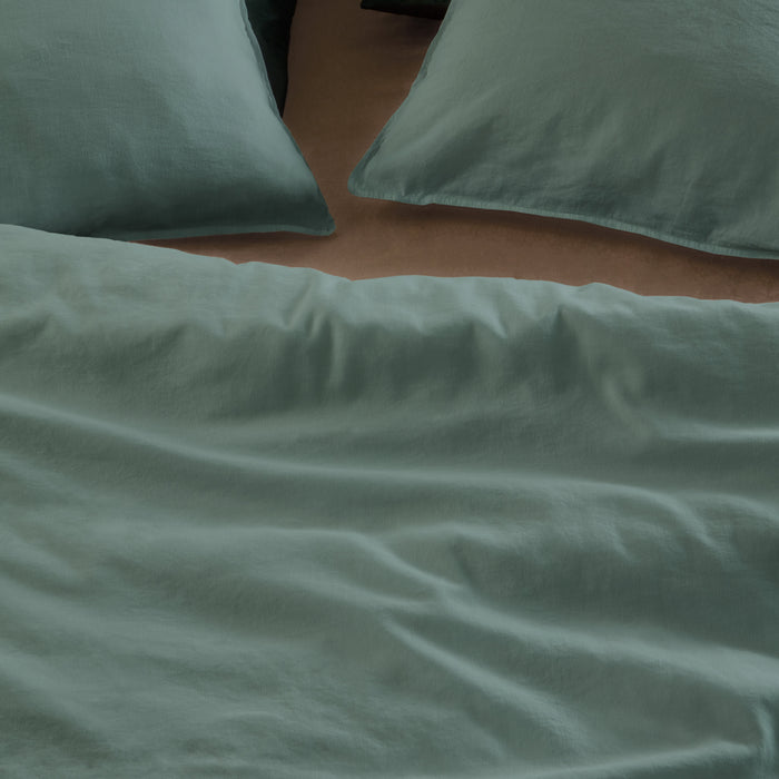 At Home by Beddinghouse Easy Dekbedovertrek 140 x 200/220 cm - Groen