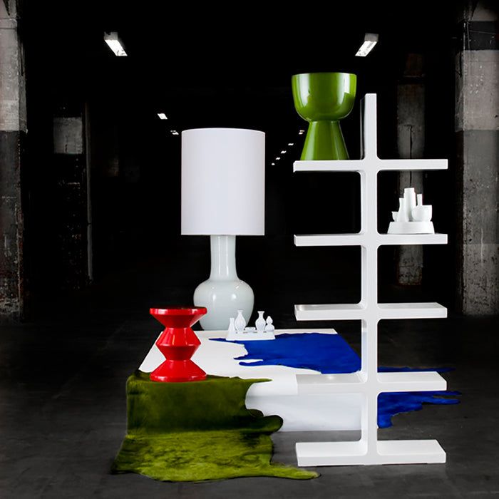 POLSPOTTEN Zig Zag Bijzettafel - Robijnrood