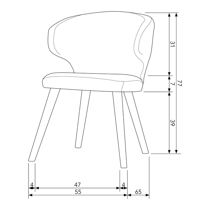 vtwonen Cape Eetkamerstoel - Blauw