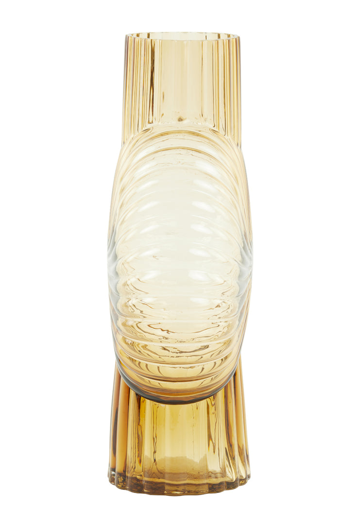 Light & Living Light&Living Vaas 27x13x40 cm MIA glas perzik