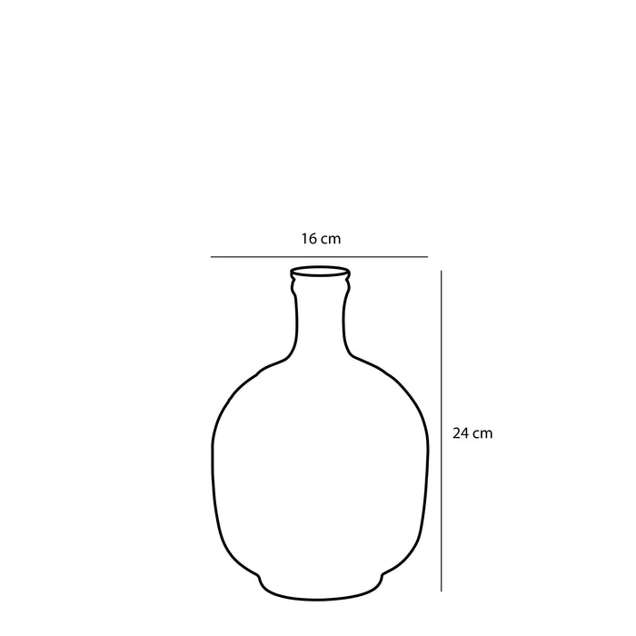 Casa Vivante Modena Decoratieve Fles Ø16 cm Oker