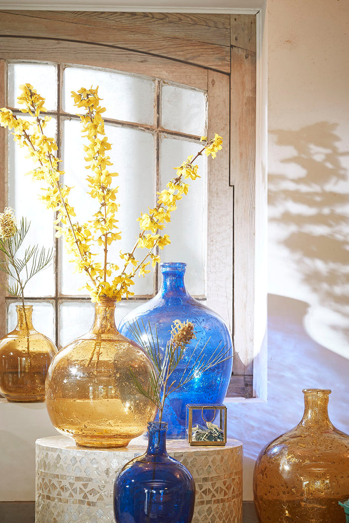 Casa Vivante Modena Decoratieve Fles Ø16 cm Oker