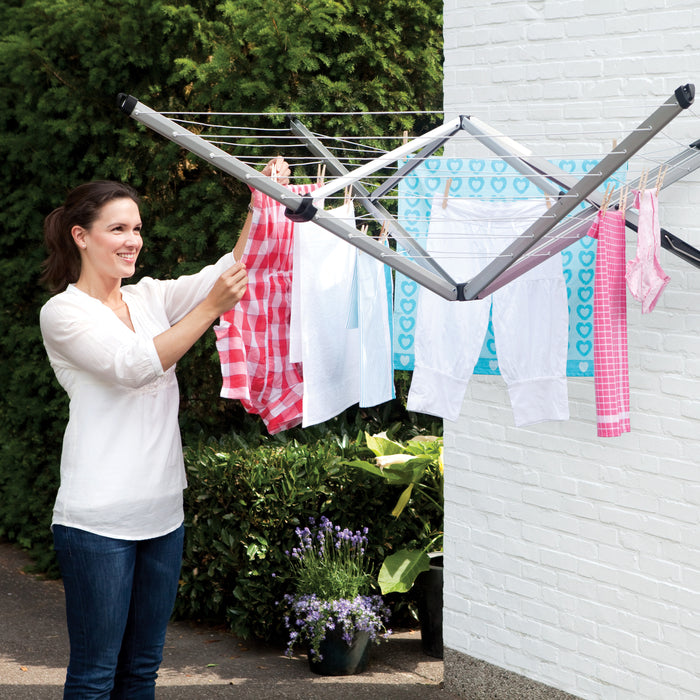 Brabantia WallFix Droogmolen 24 m incl. Beschermbox