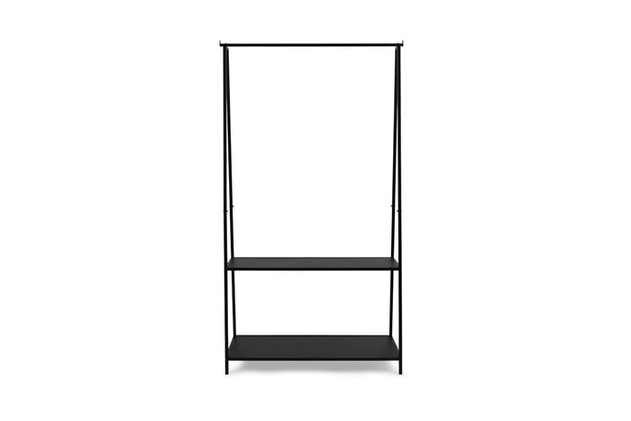 Lifa Living Kledingrek Cannes, Zwart MDF en metaal