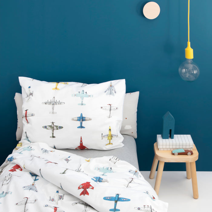 Studio Ditte Vliegtuigen Dekbedovertrek 140 x 220 cm