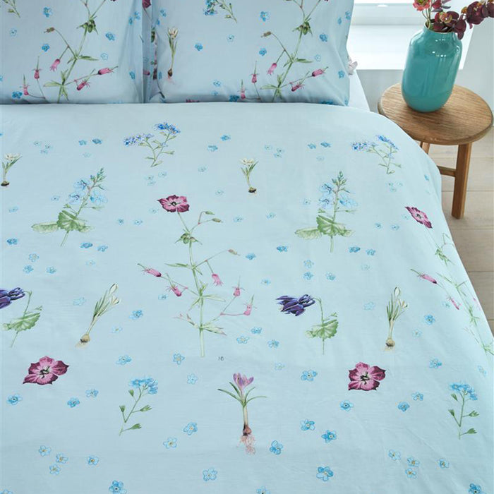 Marjolein Bastin Forget Me Not Dekbedovertrek 200 x 220 cm - Blauw/Grijs