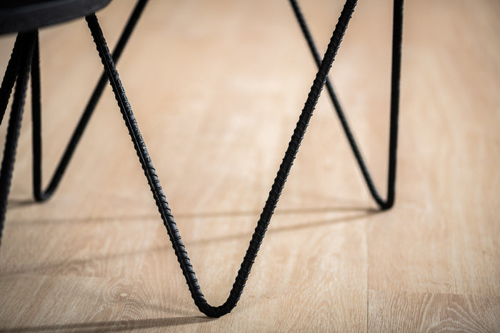 Duverger Volcano - Salontafels - set van 2 - rond met rand - lava