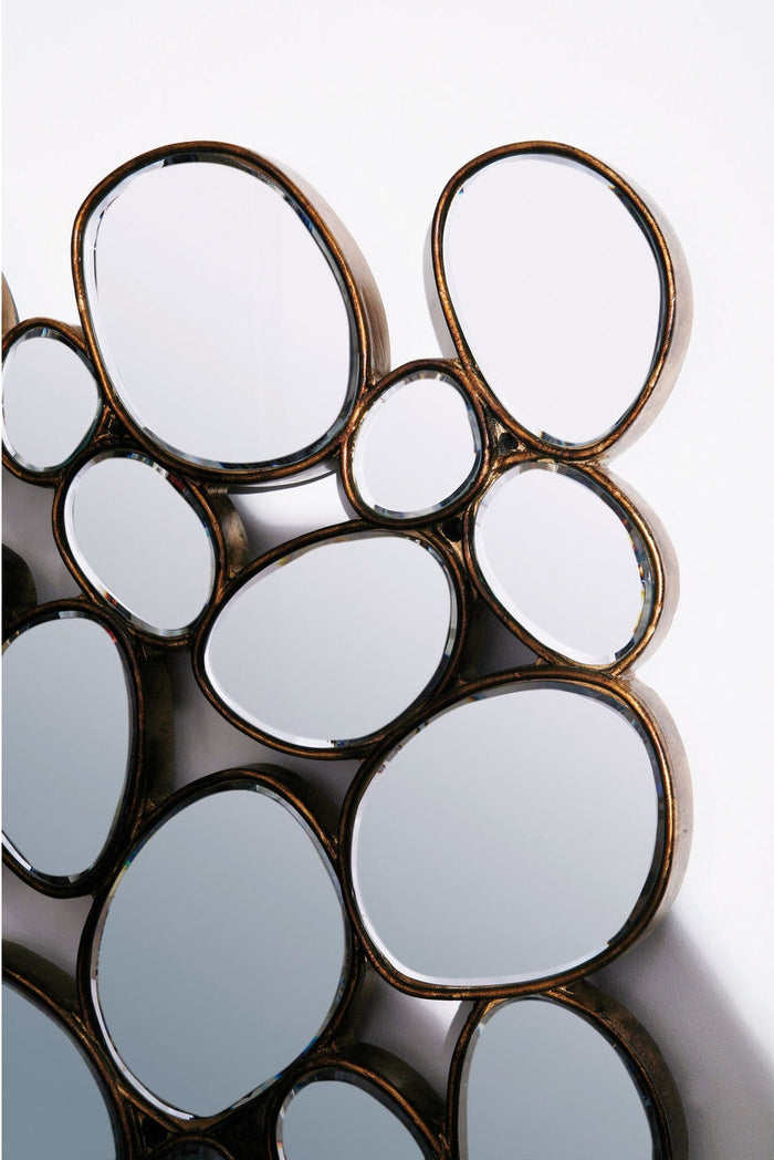 Kare Design Design Spiegel Water Drops - L135 X B78 Cm - Koper