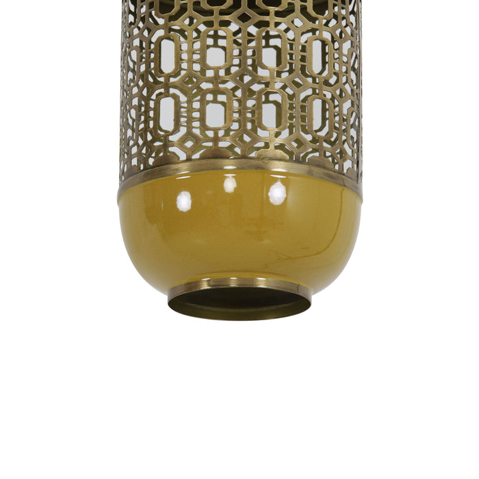 Light & Living Hanglamp Rohut - Geel - Ø17cm