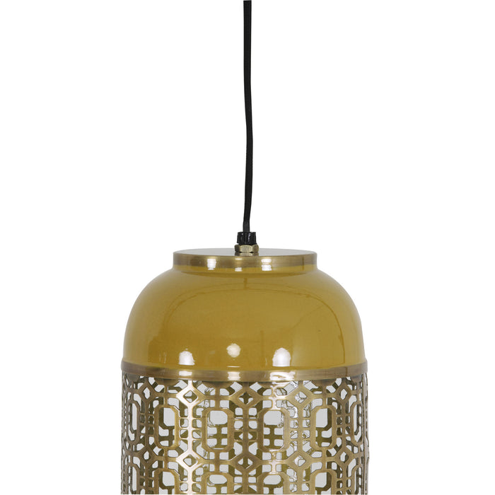 Light & Living Hanglamp Rohut - Geel - Ø17cm