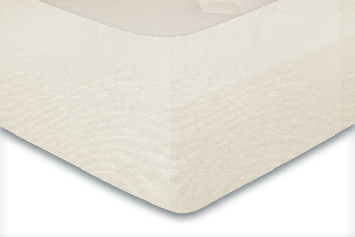 LINNICK Badstof Velours Hoeslaken ivory 1 persoons