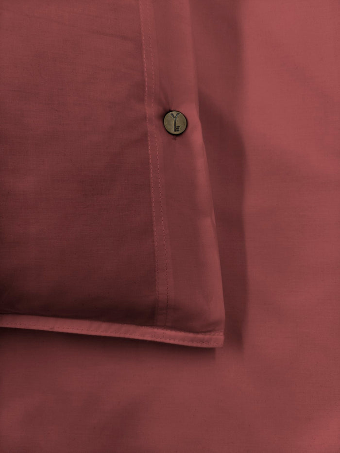 Yellow Dekbedovertrek Percale spicy red