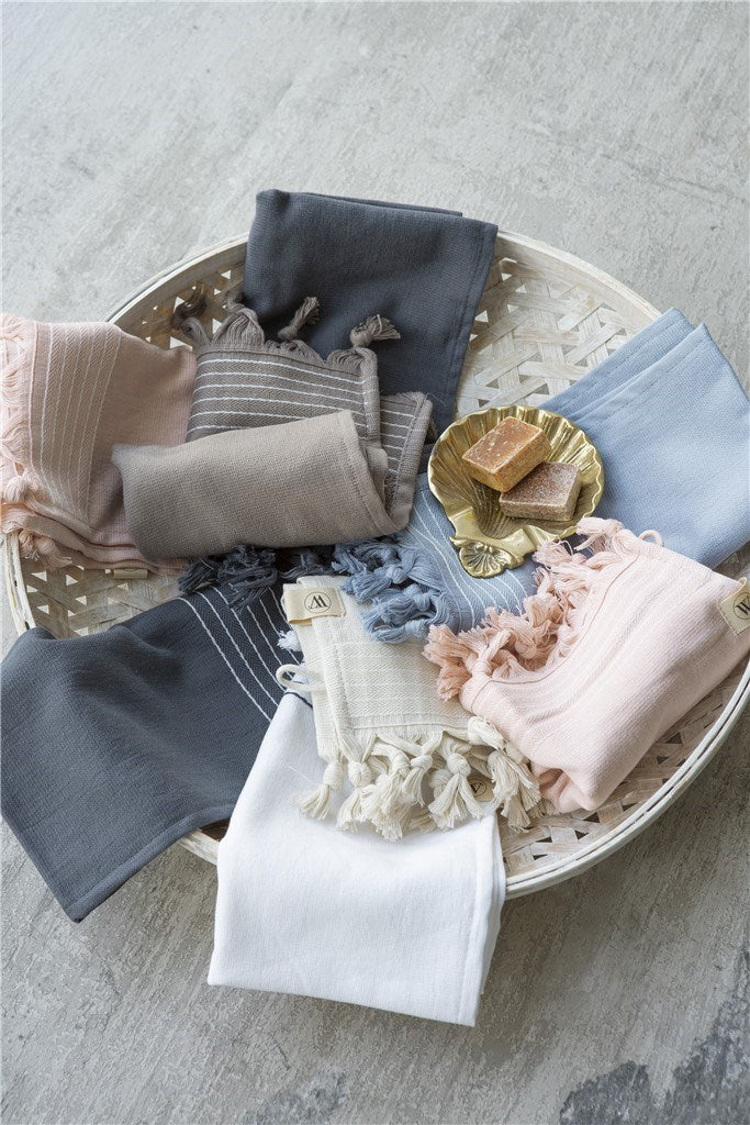 Walra - Gastendoek Soft Cotton Hamam - 2x 30x50 - Blauw