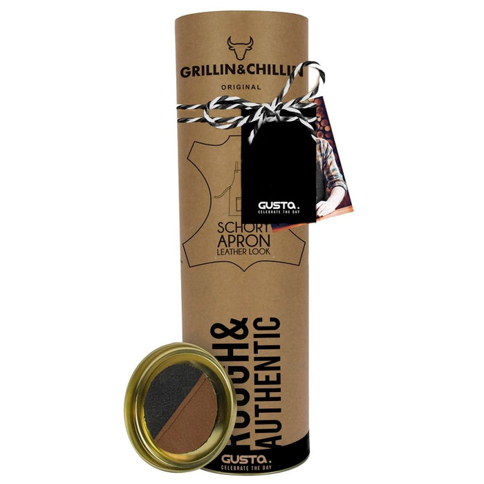 Gusta Schort G&C canvas 80x60 cm zwart 03120010