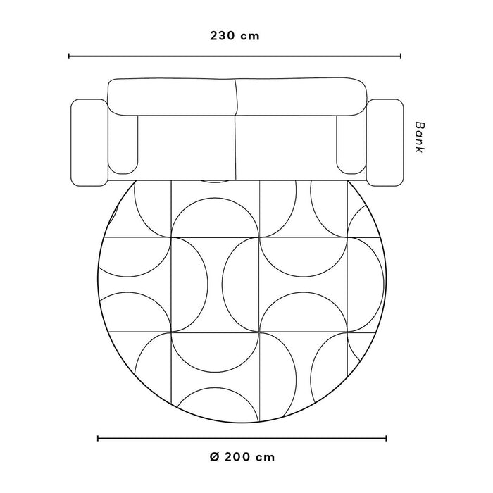 Bloomingville Zeegras Vloerkleed Ø 200 cm