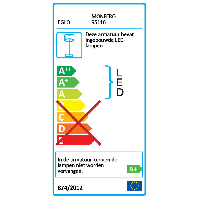 EGLO Doninni LED Tuinpaal 80 cm