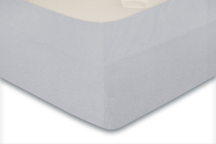 LINNICK Badstof Velours Hoeslaken light grey lits jumeaux