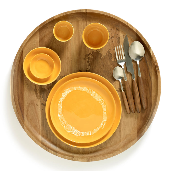 Serax Ottolenghi Feast Bord Ø 19 cm - Sunny Yellow Swirl