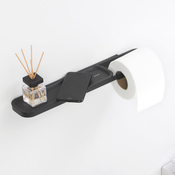 Brabantia MindSet Toiletrolhouder met Plank - Mineral Infinite Grey