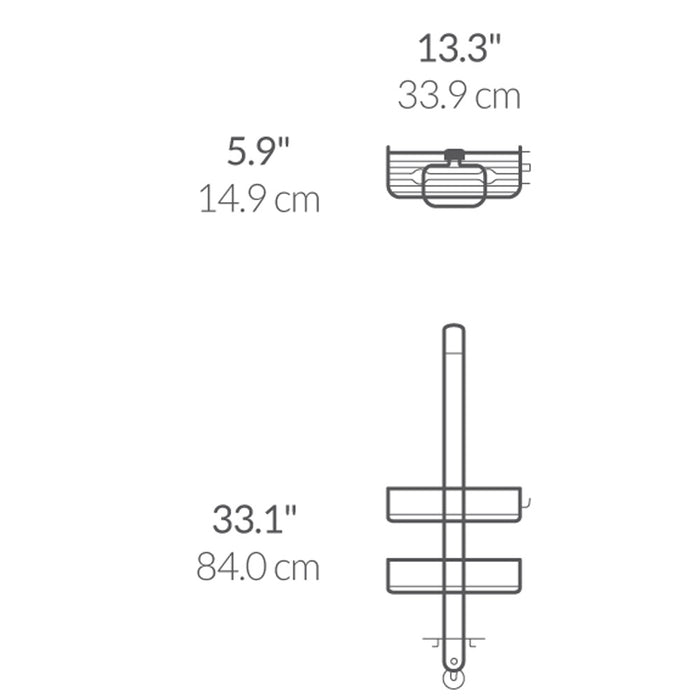 Simplehuman Hangende Over Door Showercaddy