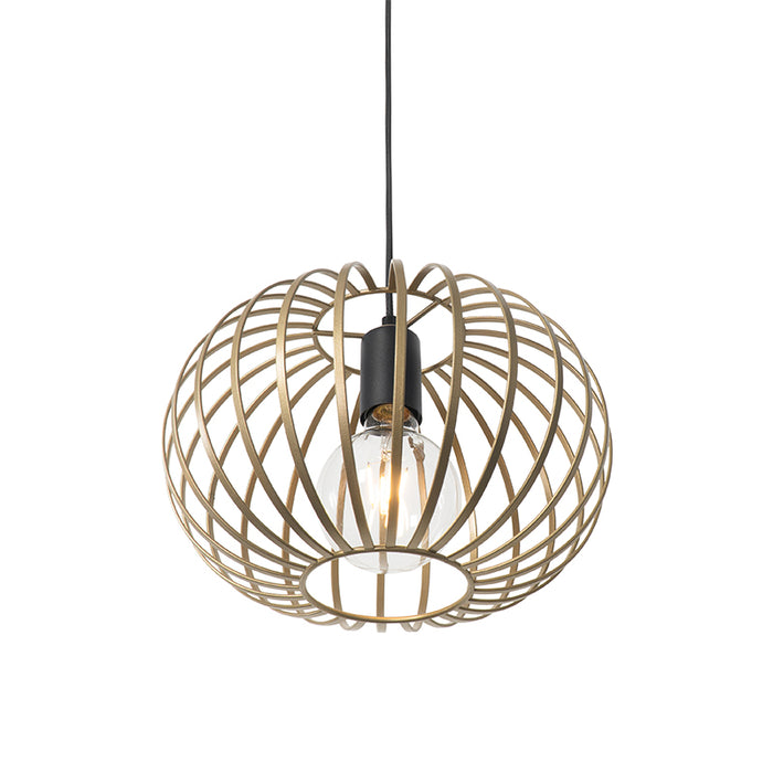 QAZQA Hanglamp johanna - Goud|messing - Design - L 1200mm