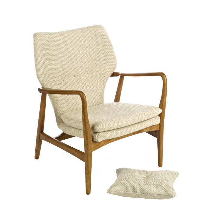 POLSPOTTEN Peggy Loungestoel - Ecru