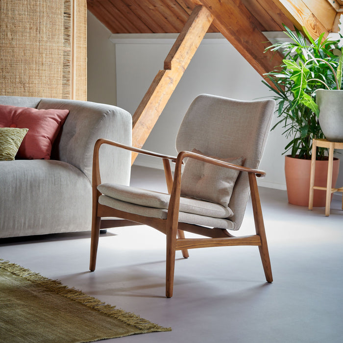 POLSPOTTEN Peggy Loungestoel - Ecru