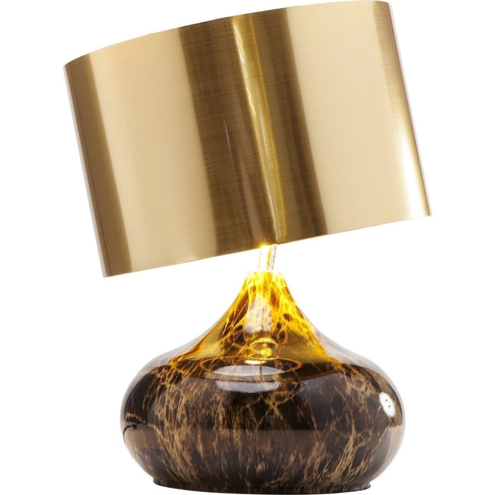 Tafellamp Mamo Deluxe bruin en goud Kare Design