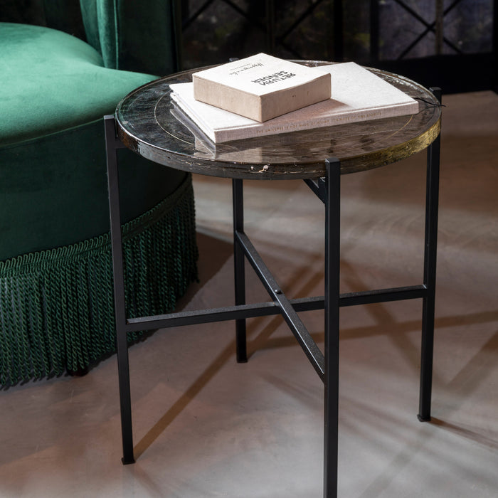 Dutchbone Vidrio Bijzettafel - Black