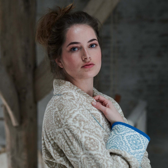 PiP Studio Jacquard Check Badjas L