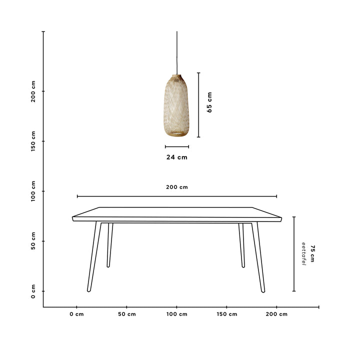 Bloomingville Bamboe Hanglamp