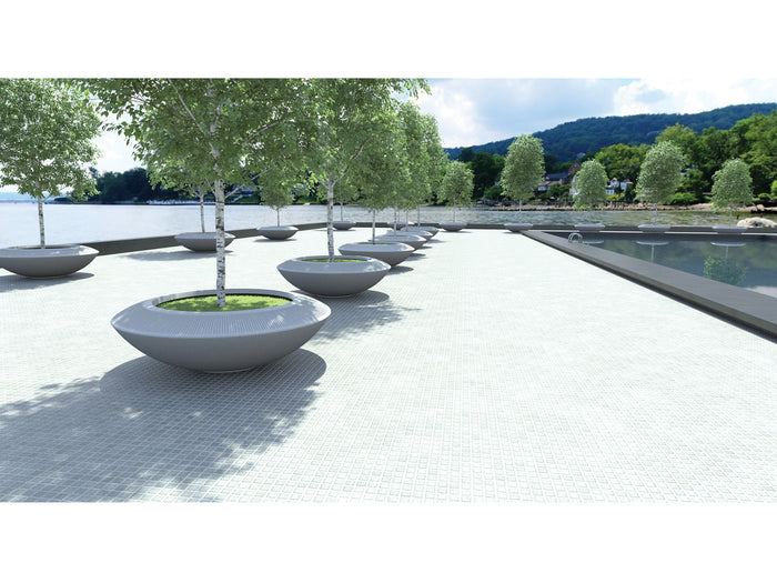 Adezz Malva polyester plantenbak rond schaalmodel 120 x 120 x 20 cm