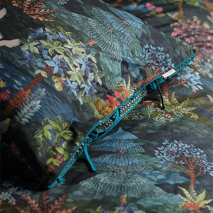 Pip Studio Garden Dekbedovertrek 200 x 220 cm - Donkerblauw