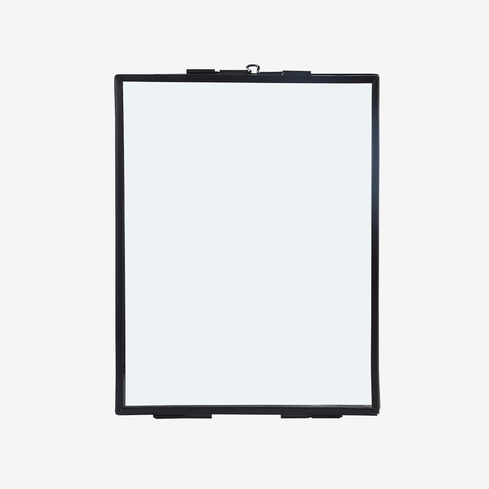 vtwonen Fotolijst Zwart/Metaal Incl. Slot en Leren Koord - 14 x 19 cm