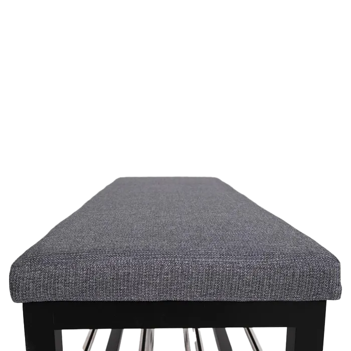 Artichok Norah Houten Schoenenrek met Bankje - Zwart | Grijs