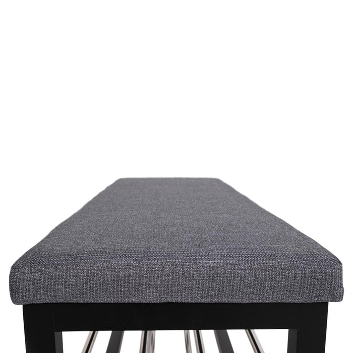 Artichok Norah Houten Schoenenrek met Bankje - Zwart | Grijs