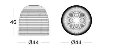 Vincent Sheppard Vivi Lamp - B44 X D44 X H46 Cm - Naturel Rotan